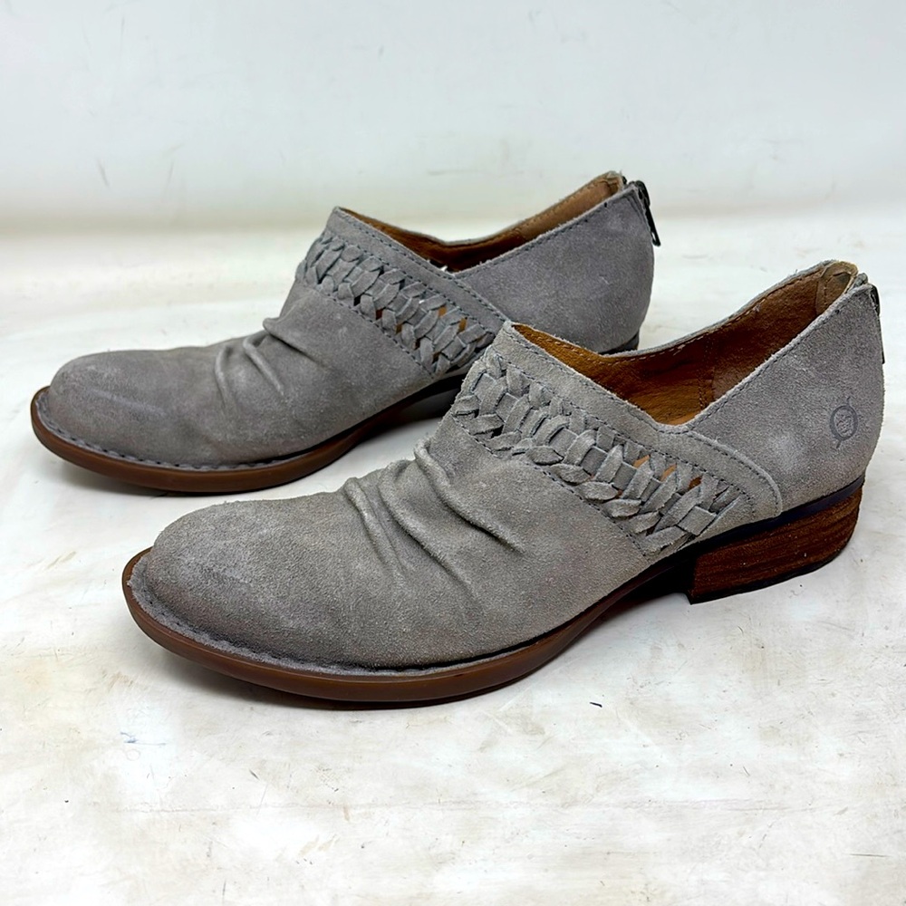 Born Katharina Distressed Leather Bootie In Mais size 7